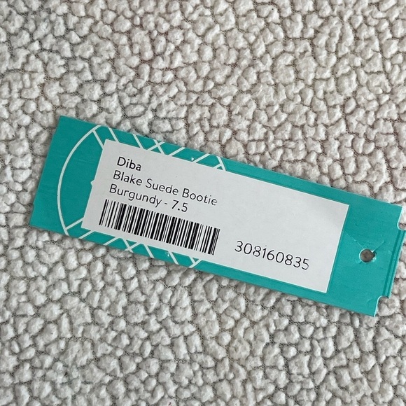 Diba nwob blake burgundy lace up leather wedge heel bootie - Picture 9 of 10